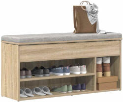 vidaXL sonoma tölgy színű szerelt fa cipőpolc 102x30, 5x45 cm (859138)