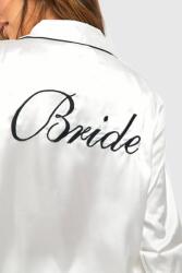 Boohoo FC45219 Boohoo Szatén Esküvői Alvó Ing (37) M