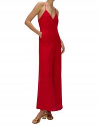 Reserved CC53121 Elegáns Piros Vállpántos Overál V Xs Nyakkivágással