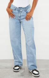 Prettylittlething Boyfriend farmernadrág, kék, 95% pamut, Size XL, 42