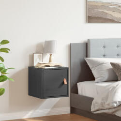 vidaXL szürke tömör fenyőfa faliszekrény 31, 5 x 30 x 30 cm (818359)