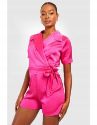 Boohoo Rózsaszín Szatén Overál (36) (GZZ28399-535)