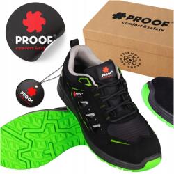 ProofSafety Férfi Munkavédelmi Bakancs Munkavédelmi Cipő Proof Szellőző Esd S1PS Roz. 45 (BUTY ROBOCZE OCHRONNE ITALO 1 - 45)