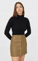 Stradivarius Khaki Bőrutánzat Szoknya (34) (595623)