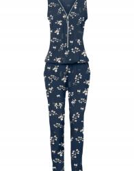 Bonprix 48-AS Virágmintás Nyári Overál