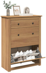 vidaXL Panama tömör fenyőfa cipőtároló szekrény 80 x 35 x 105 cm (4016392)