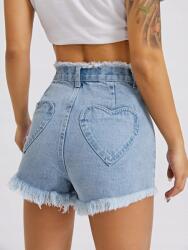 Shein LC71215 Shein Farmer Szív Rövidnadrág Xs