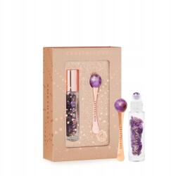 CRYSTALLOVE Amethyst 3D eye set szemmasszírozó és roll-on cumisüveg