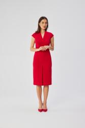 Stylove Elegáns Női MIDI Ruha Fazonos Piros 36 S