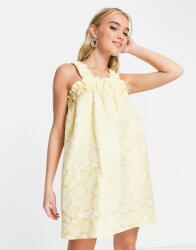 PIECES Sárga Ruha Mini Mintás (M) (529064)