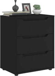 vidaXL VISNES fekete szerelt fa tálalószekrény 60x40x73 cm (4108285)