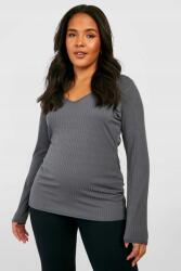 Boohoo Grafit Hosszú Ujjú Blúz (54) (gzz40277-212)