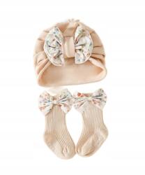  Elegáns zokni és turbán szett kis hercegnők számára