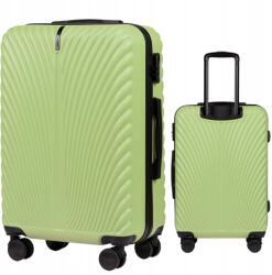 Wings Közepes utazó bőrönd Pisztáciás Abs+ 4 kerék Wings kódzár (SN120-M-PISTACHIO)