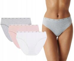 Atlantic Bugyi Atlantic Sport High Leg 3CLP010 fehér szürke rózsaszín 3csomag L (3CLP-010-BIA/SZMJ/ROZJ-L)