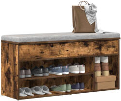 vidaXL füstös tölgy színű szerelt fa cipőpolc 102x30, 5x45 cm (859140)