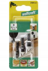 wolfcraft Kotrógép 12, 16, 19 mm Wolfcraft Ws, 6-szög szár [3 db] (WF2584000)