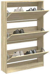 vidaXL sonoma tölgy színű szerelt fa cipőszekrény 80 x 21 x 125, 5 cm (839926) - valora