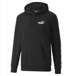 PUMA Fekete Kenguru kapucnis pulóver Puma Ess Tape Hoodie 847385 méret XL (84738501)