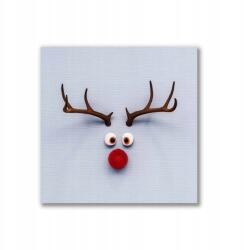 Tulup Canvas fotó 40x40 fali rénszarvas Rudolf Karácsony (ock-40x40-305204322)