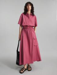 Shein ZC55105 Shein Rózsaszín Cargo Stílusú Maxi Szoknya Zseb (41) Xs