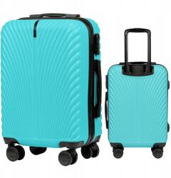 Wings Kis utazó bőrönd kabinos kemény poggyász 4 keréken 38L Wings (SN120-S-L.BLUE)