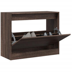 vidaXL barna tölgyszínű szerelt fa cipőszekrény 80 x 34 x 63 cm (839965) - valora