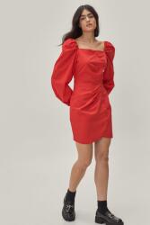 Nasty Gal Piros Mini Ruha Gombokkal (34) (gzz43548-138)