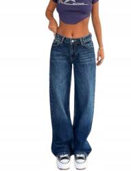 Shein Női Egyenes Szárú Farmer Dzsínz Nadrág Koptatott Pamut 40.0 1HL