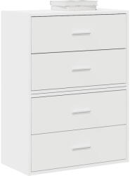 vidaXL 2 db fehér szerelt fa szekrény 2 fiókkal 60 x 31 x 40 cm (858822)