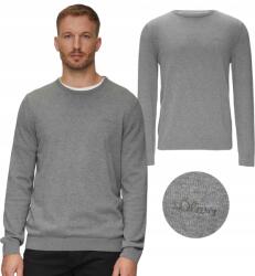 s.Oliver Férfi pulóver s. Oliver világosszürke S Regular Fit logo (10.3.11.17.170.2143173.92W0.S)