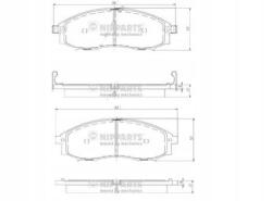 Nipparts J3601088 Fékbetét készlet