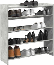 vidaXL betonszürke szerelt fa cipőtartó 80x25x81 cm (859908)