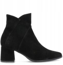 Kotyl Szarvasbőr alacsony sarkú bokacsizma Kotyl 4731 Fekete 36 (KOTYL 4731 CZARNY WELUR)