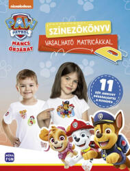 Móra Könyvkiadó Mancs Őrjárat - Színezőkönyv vasalható matricákkal - konyvorias