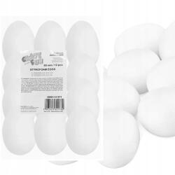 Craft with Fun Dekorációs Dekoráció Hungarocell Tojás 80 MM 12 Db (531873)