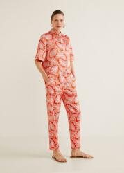 Mango Egyszínű Szatén Nadrág, Size XS, többszínű, nyomott minta (242092)