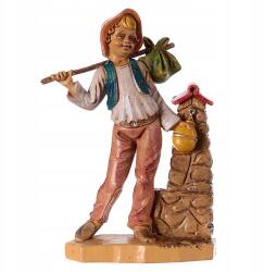 Włoska Karácsonyi betlehem figura. - Fiatal vándor a kútnál 12cm magas figurákhoz (11151-23)