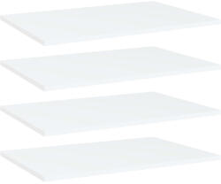 vidaXL 4 db fehér szerelt fa könyvespolc 60 x 40 x 1, 5 cm (805250)