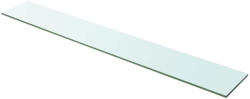 vidaXL 100x15 cm átlátszó panel üvegpolc (243843)