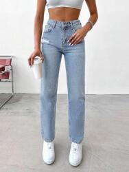 Shein Magas Derekú Farmer Nadrág, kék, Size 38, 100% pamut