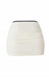 Prettylittlething Fodros szoknya, Size M, bézs, Prettylittlething