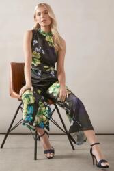 Wallis DC37205 Wallis Elegáns Overál Virágmintás Szatén Öv (33) XL