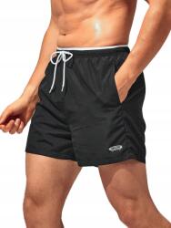 Shein Rövidnadrág Fekete, Derékban Megkötős, Gumis Derekú XL__XL