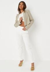  Missguided Petite Fehér Mom Jeans, Size 42, magas derék, pamut (585629)