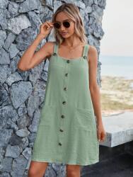 Shein FC25215 Shein Lazás Zöld Ruha Pánttal És Gombokkal (37) S