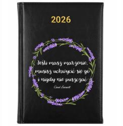FunnyCase Könyvnaptár 2026 Ha Van Egy Álmod Fekete Tervező Ajándék Minták (Kalendarz Czarny JEŚLI MASZ MARZENIE)