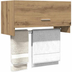 vidaXL kézműves tölgy színű szerelt fa ruhásszekrény 70x32, 5x35 cm (856619)