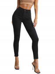 Shein Farmer Nadrág Fekete Cső 36S__S