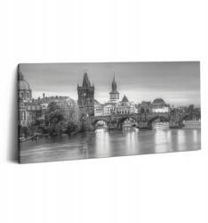 Wallfluent Vászonkép Canvas Edzőterem Stílusos Ajándék Kilátás a Károly-hídra Prága (010030010010000075898)